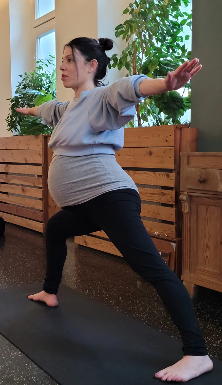 Schwangere Frau Pitanga Yoga