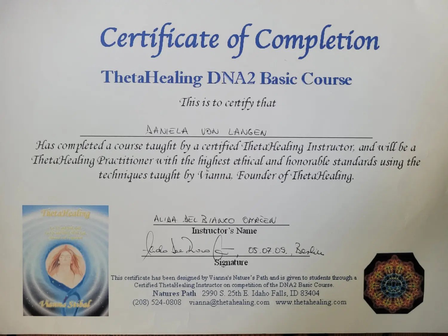 Zertifikat Pitanga Yoga